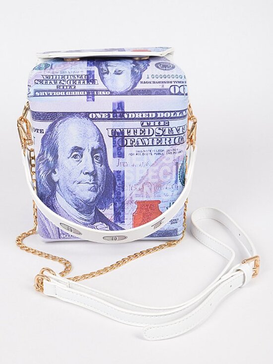 The Unbranded Brand Handbags - MONEY Take Out $100 Takeout Clutch Purse Takeout Crossbody Bag